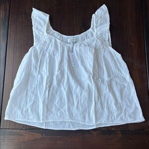 Velvet by Graham and Spencer Stella Tank Top NWT White Size Large =
